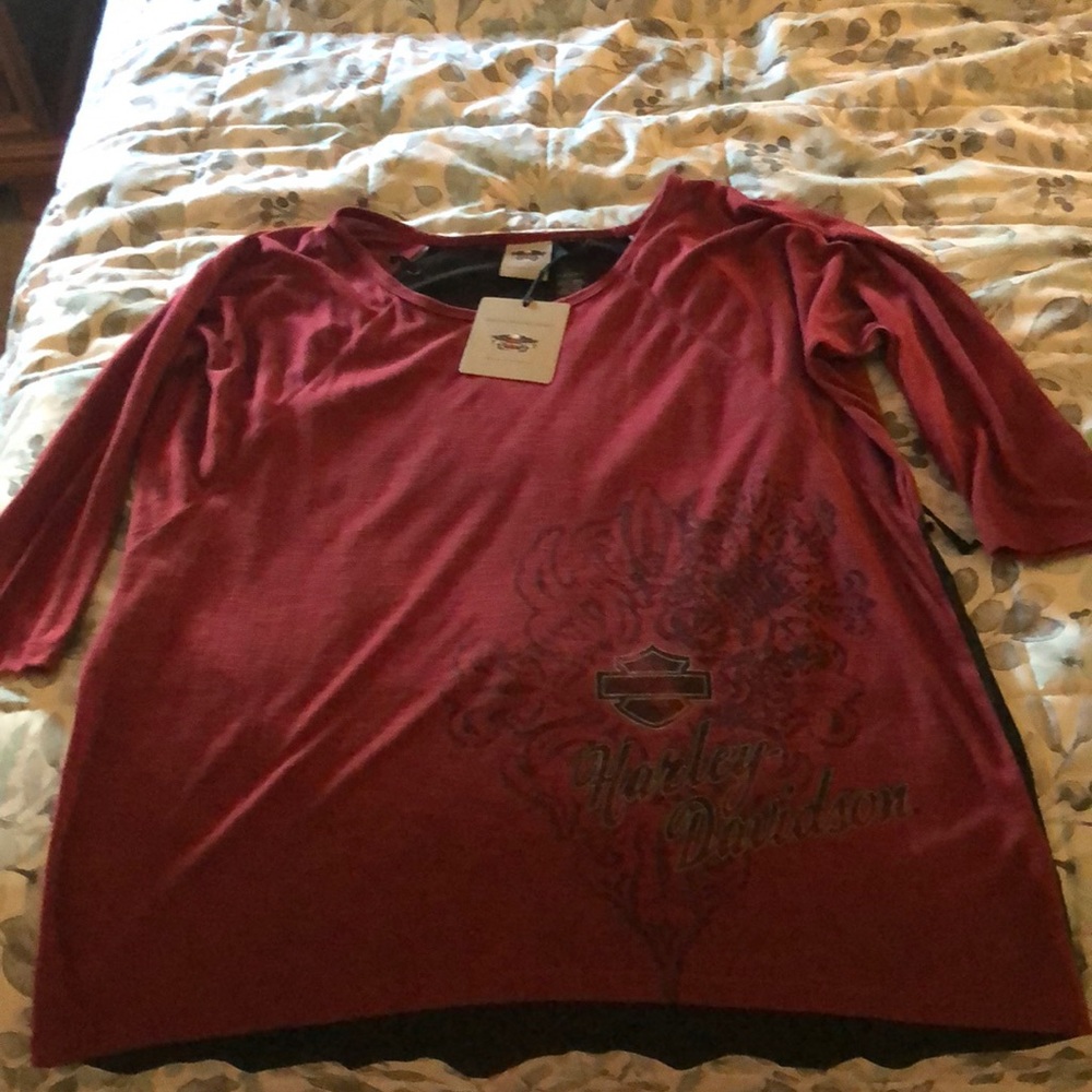 Women’s Harley Davidson 3/4 length sleeve top XL
